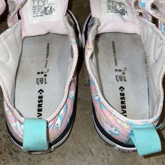 Converse Chuck Taylor All Star Pink Unicorn Low Top Sneaker Infant Size US 6 - Picture 7 of 14